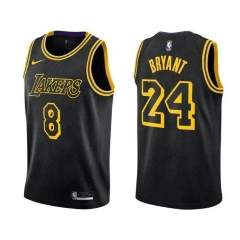 ***Men's Lakers #24 Kobe Bryant Black Mamba Jersey***